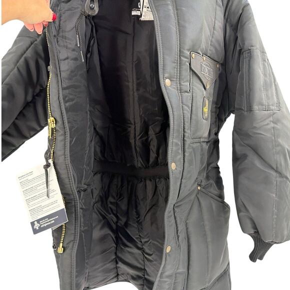 RefrigiWear Men's Navy Iron-Tuff Ice Parka Jacket Size M Regular - Picture 11 of 12